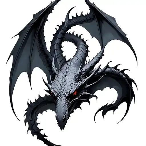 final fantasy 9 bahamut tattoo design idea