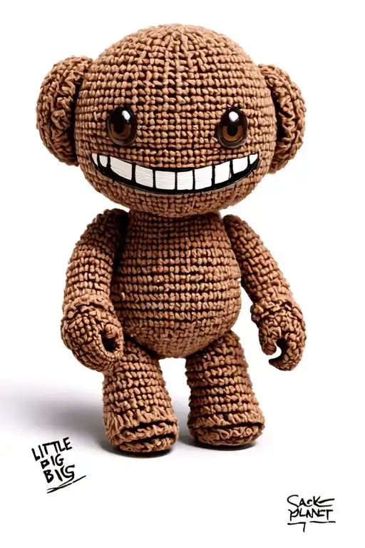 sackboy little big planet smile tattoo design idea