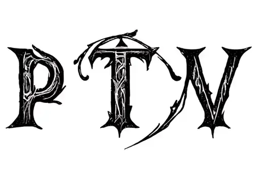 "PTV" tattoo design idea