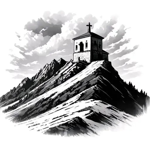 mount calvary hill include tattoo design idea
