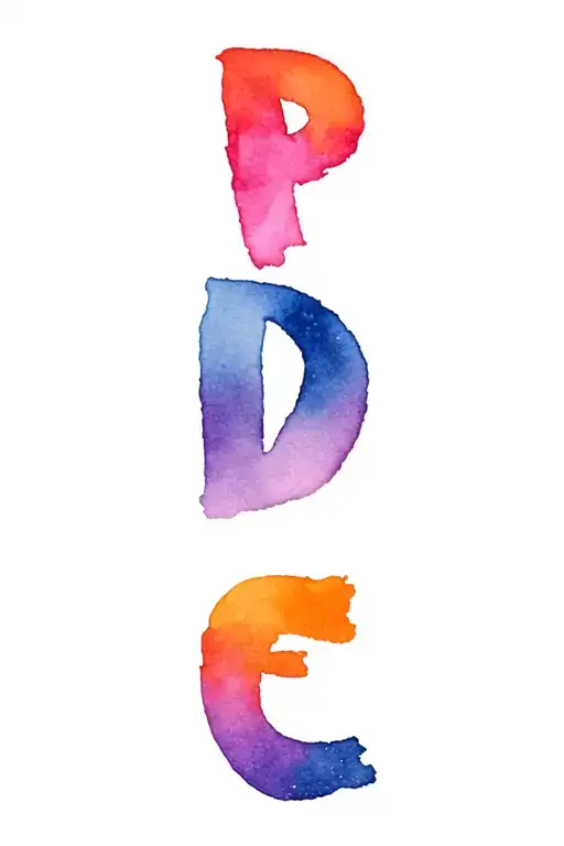 name written Donielle tattoo design idea