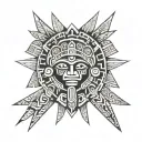 Aztec, Inca, Mayan tattoo design idea