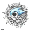 Sonic touch tattoo design idea