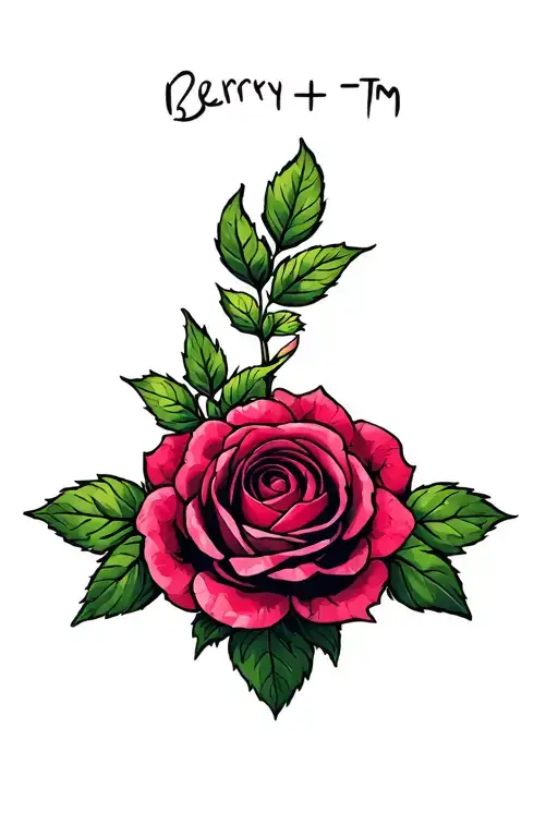 "Berry+TM" Berry+Rose+TM tattoo design idea