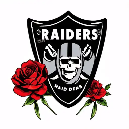 Las Vegas Raiders logo tattoo design idea