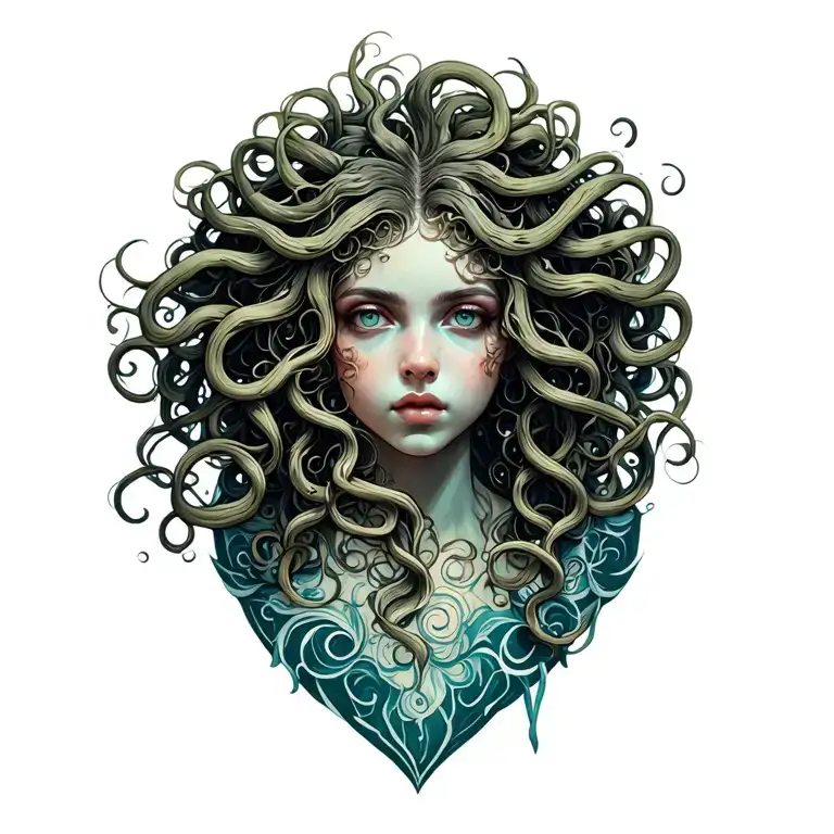 medusa tattoo design idea
