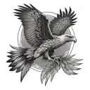 Wedge Tailed Eagle tattoo design idea