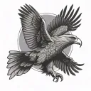 Wedge Tailed Eagle tattoo design idea