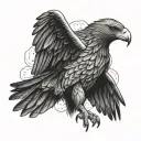 Wedge Tailed Eagle tattoo design idea