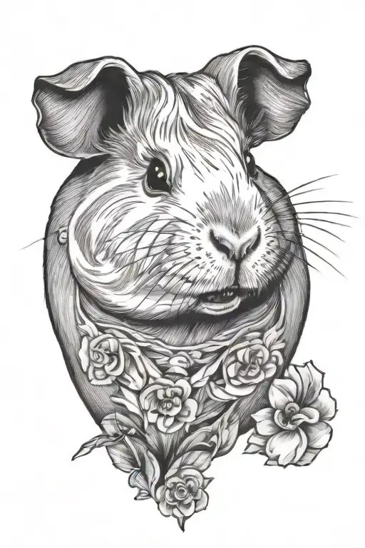 Guinea pig tattoo design idea