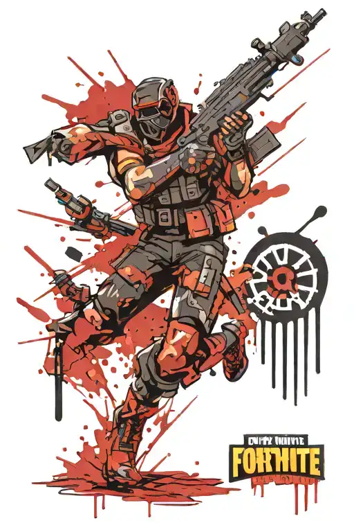 fortnite tattoo design idea