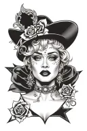 Madonna superstar tattoo design idea