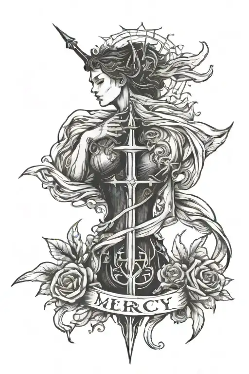 My mercy prevails over my wrath  tattoo design idea