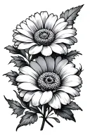 july birth flower tattoo design idea