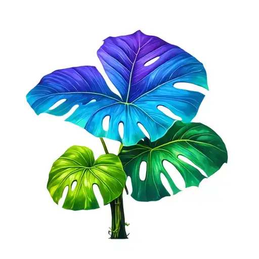 6,947 with elephant ear plants tattoo design idea