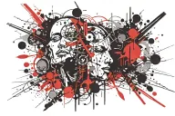 Silence  tattoo design idea