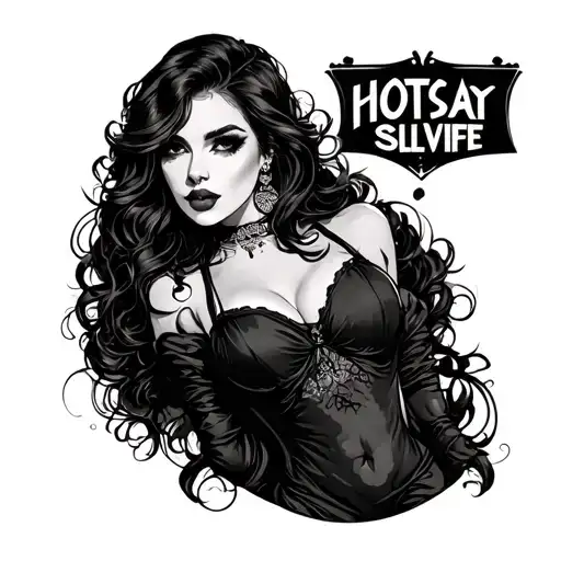hotwife slut tattoo design idea