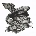 stamp cop out tattoo design idea