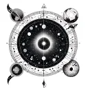 Circle of fifths, algoritms and universe tattoo design idea