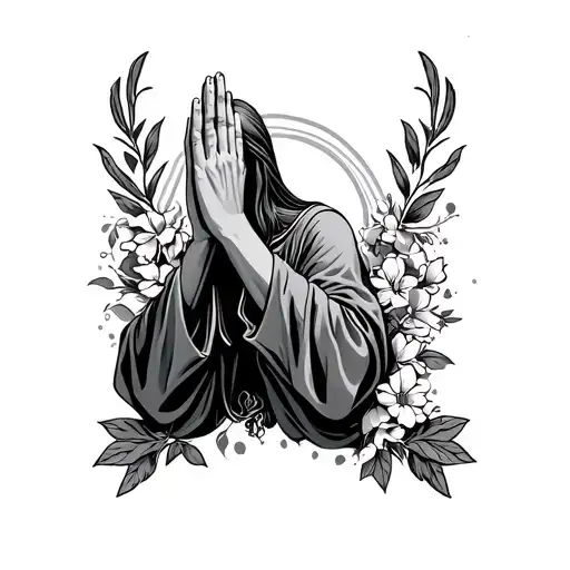 Stop Prayer tattoo design idea