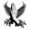 Stop Prayer tattoo design idea
