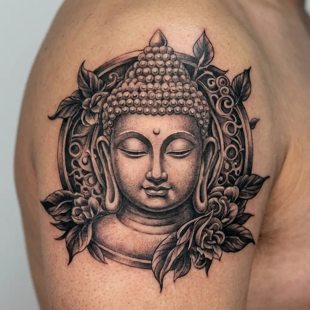 Nepali Buddha tattoo design idea