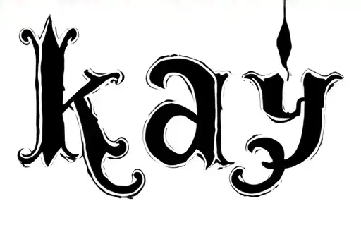 "Kay" tattoo design idea