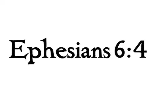 "Ephesians 6:4" tattoo design idea