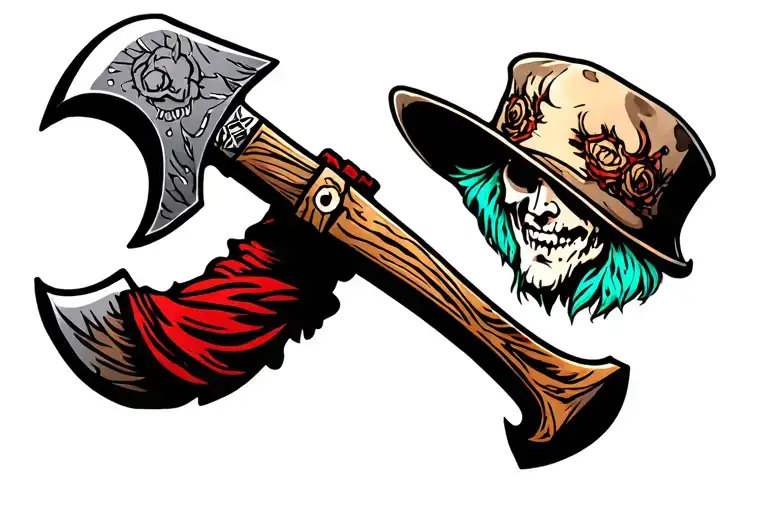 hatchet man tattoo design idea