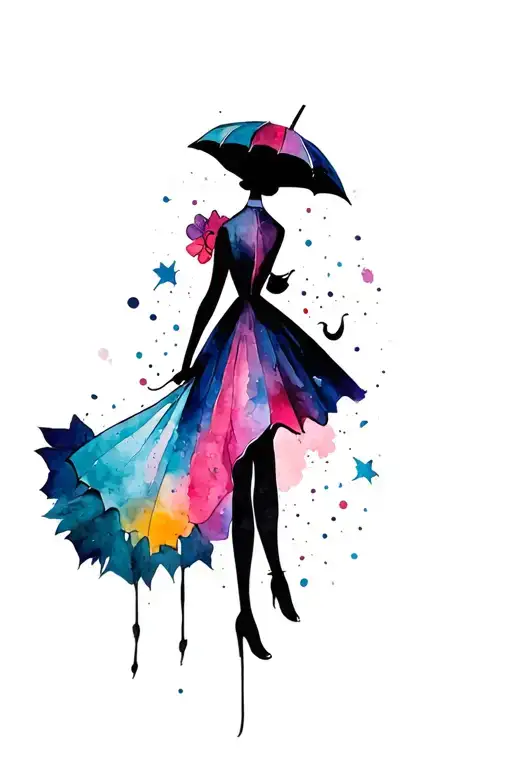 mary poppins  tattoo design idea