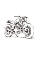 motor bike tattoo design idea