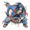 Itachi Uchiha tattoo design idea