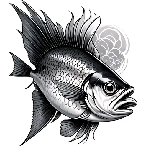 Christian Fish tattoo design idea