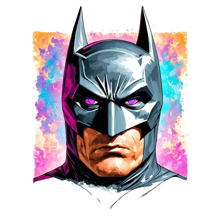 Batman mask tattoo design idea