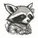 Rocket Racoon tattoo design idea