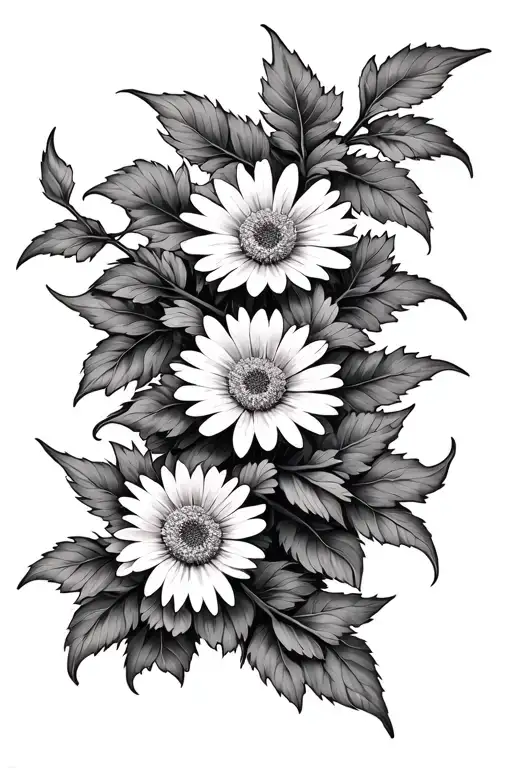 aster vine wrapped evenly tattoo design idea