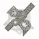 33 number written tattoo design idea