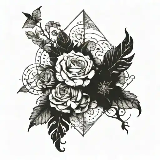Incorporate sketches of your favorite poems into a unique collage tattoo design tattoo design idea