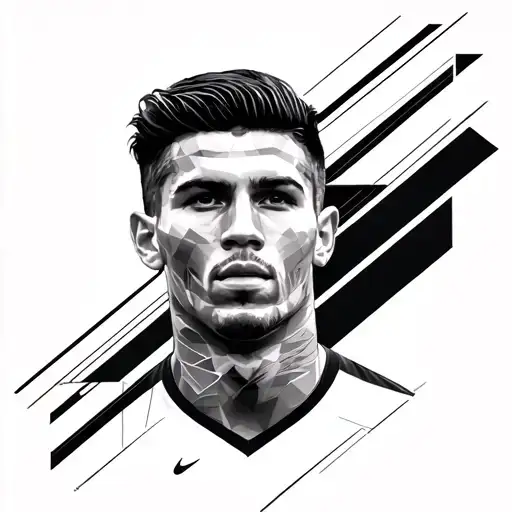 Talent without work and nothing ass: Cr7 tattoo design idea