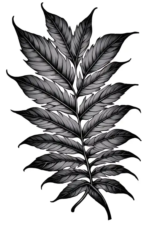 Delicious Monster Leaf tattoo design idea