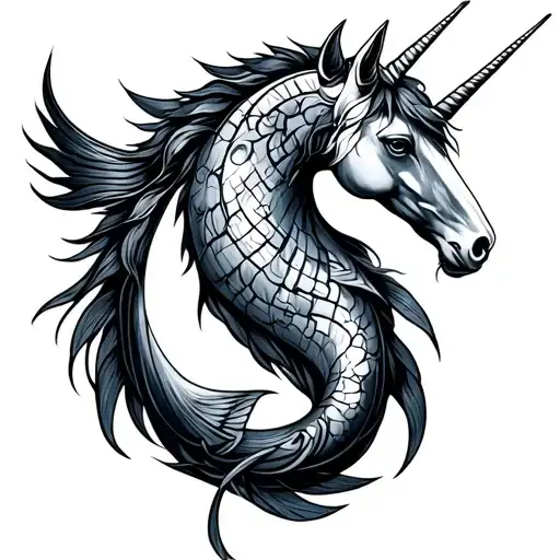 Pisces And Sagittarius and Capicorn  tattoo design idea