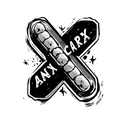 Xanax Bar tattoo design idea