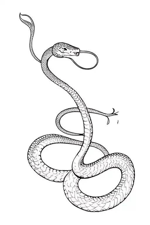 hades Greek god bident with his snake coiled tattoo design idea
