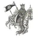 king baldwin iv Jerusalem tattoo design idea