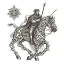 king baldwin iv Jerusalem tattoo design idea