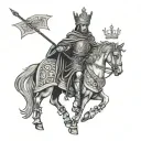 king baldwin iv Jerusalem tattoo design idea