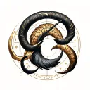 Sagittarius and Aries symbol tattoo design idea
