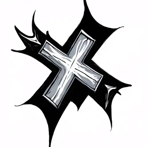 3 Nail Cross tattoo design idea