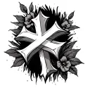 3 Nail Cross tattoo design idea