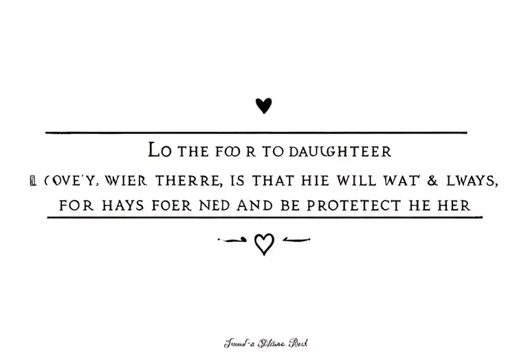 design to show father's love for his daughter & that he will always be there for her and protect her.  use symbolism tattoo design idea